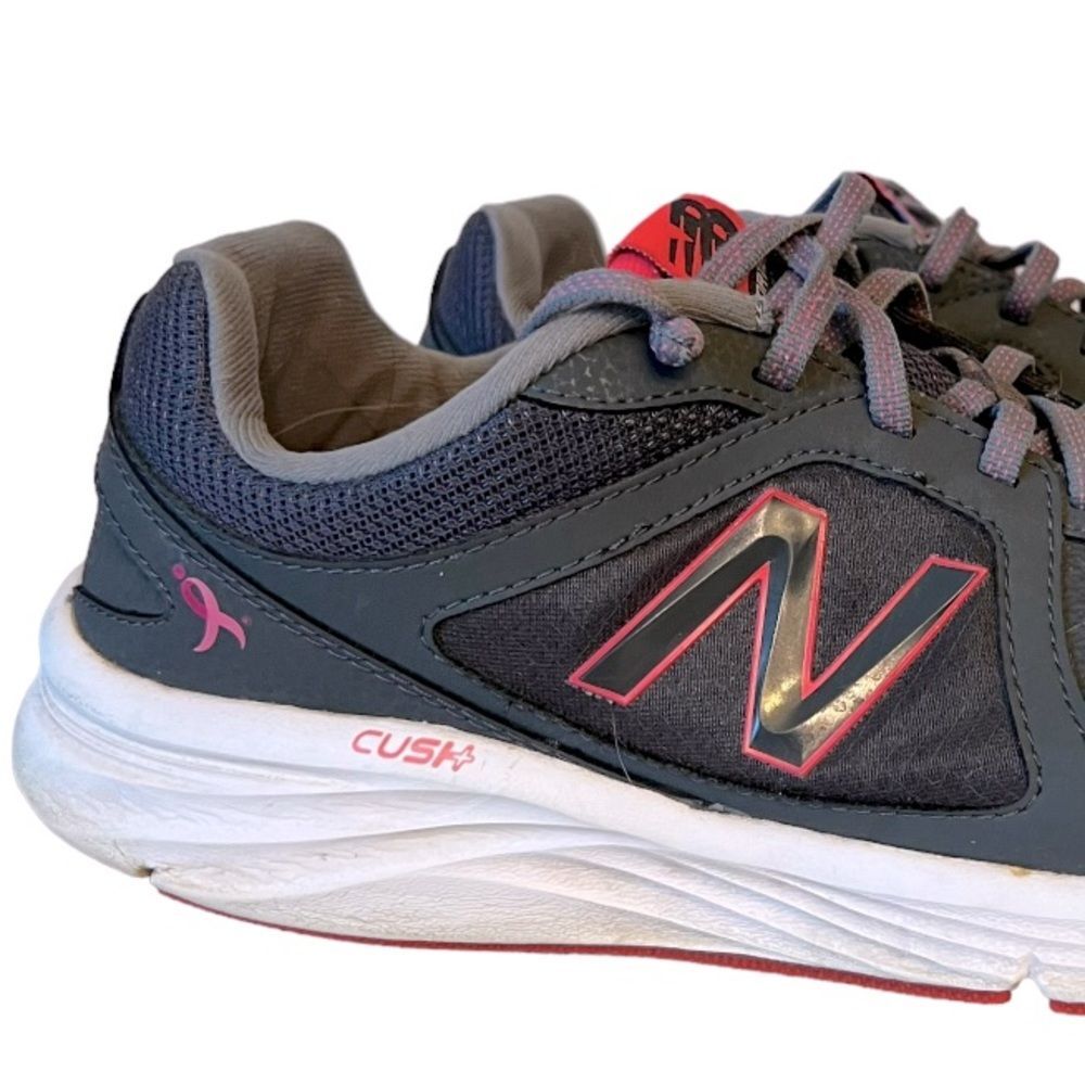 New Balance Womens 496 V3 Walking Running Athletic Shoes 10.5 Gray Pink Sneakers